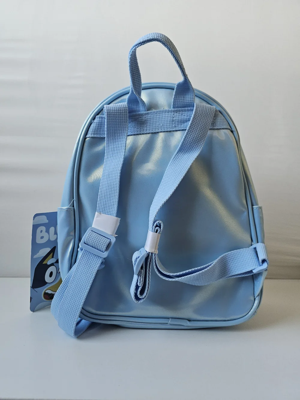 NWT Bluey & Bingo Mini Backpack Faux Leather Light Blue